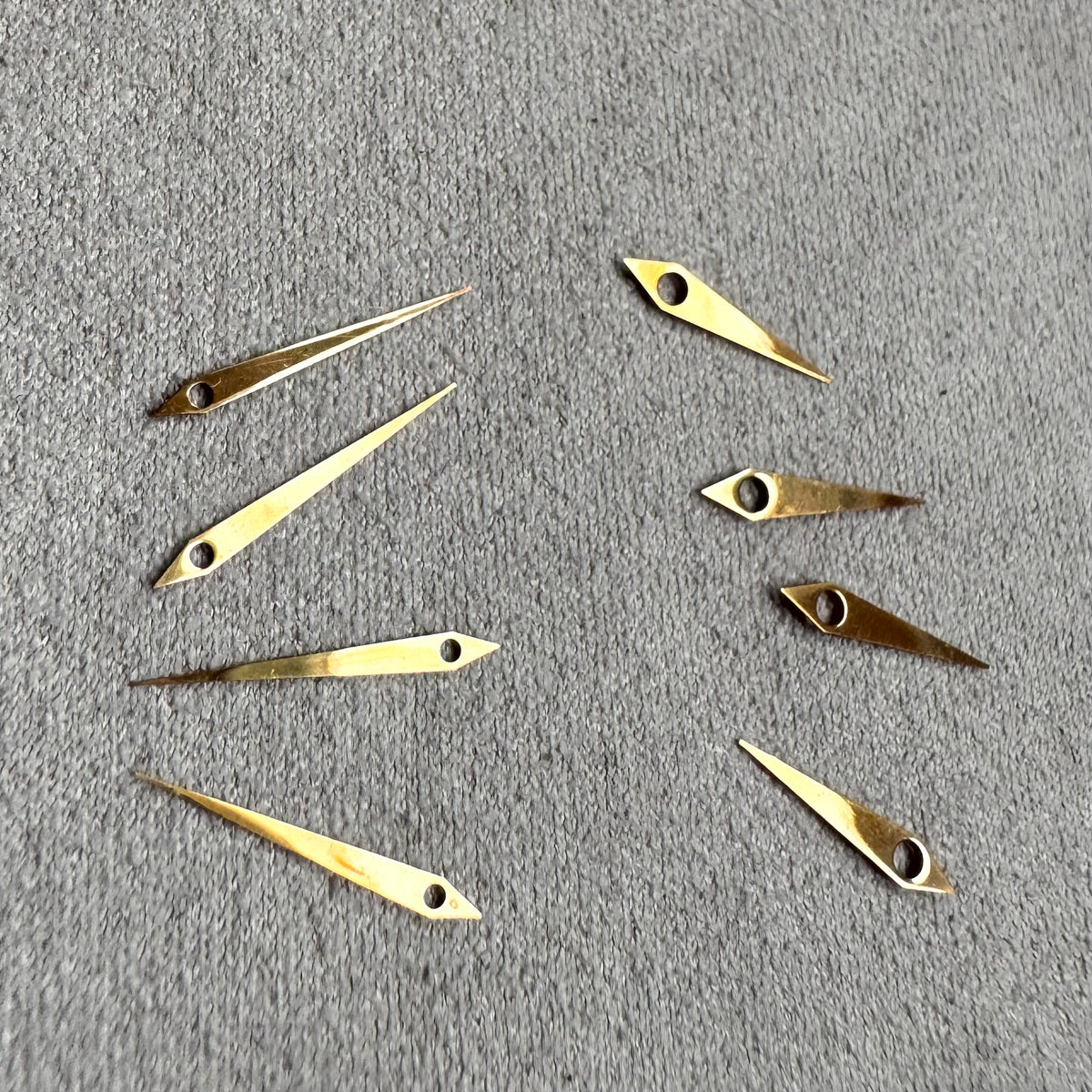 4 Sets Vintage Gold-Tone Dauphine Watch Hands – 9mm / 11.5m