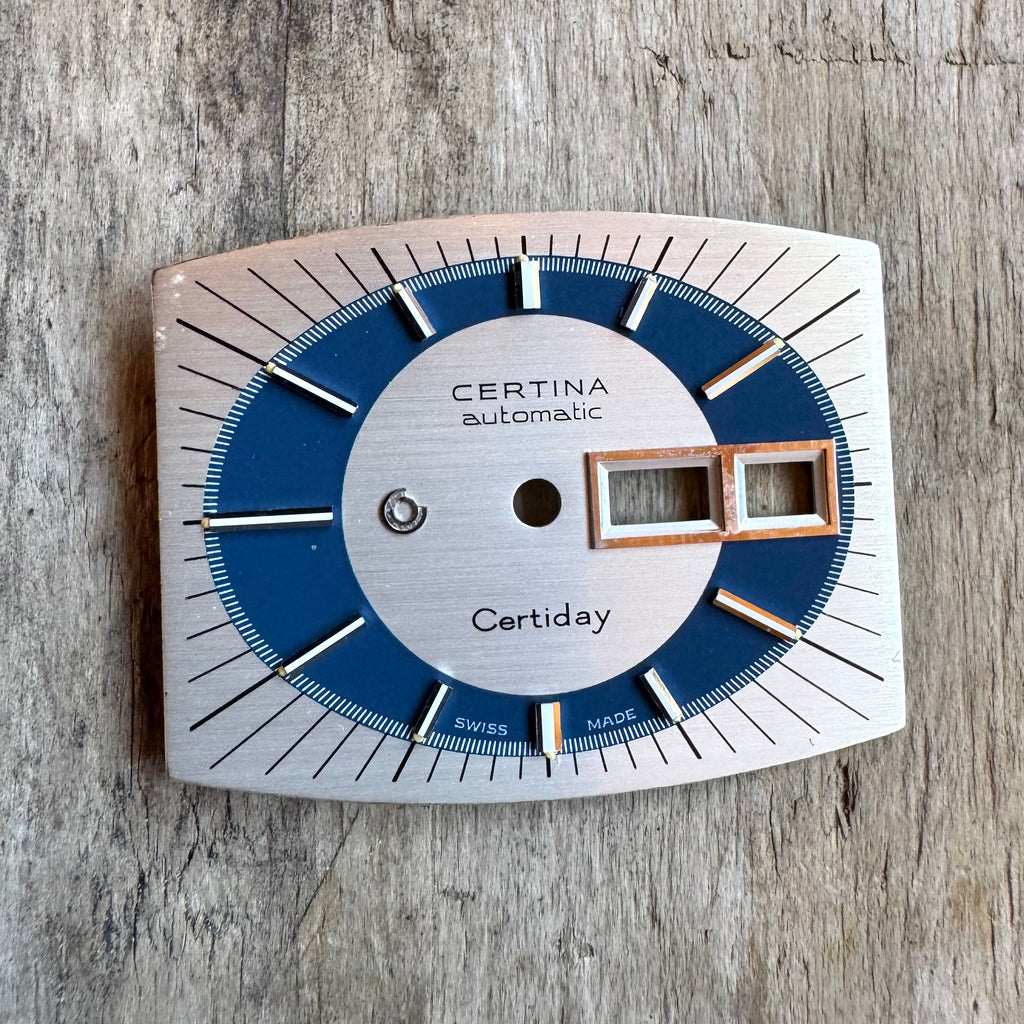 Original Certina Certiday UFO Dial 31.5mm – Cal. 25-652 – 1970s Silver