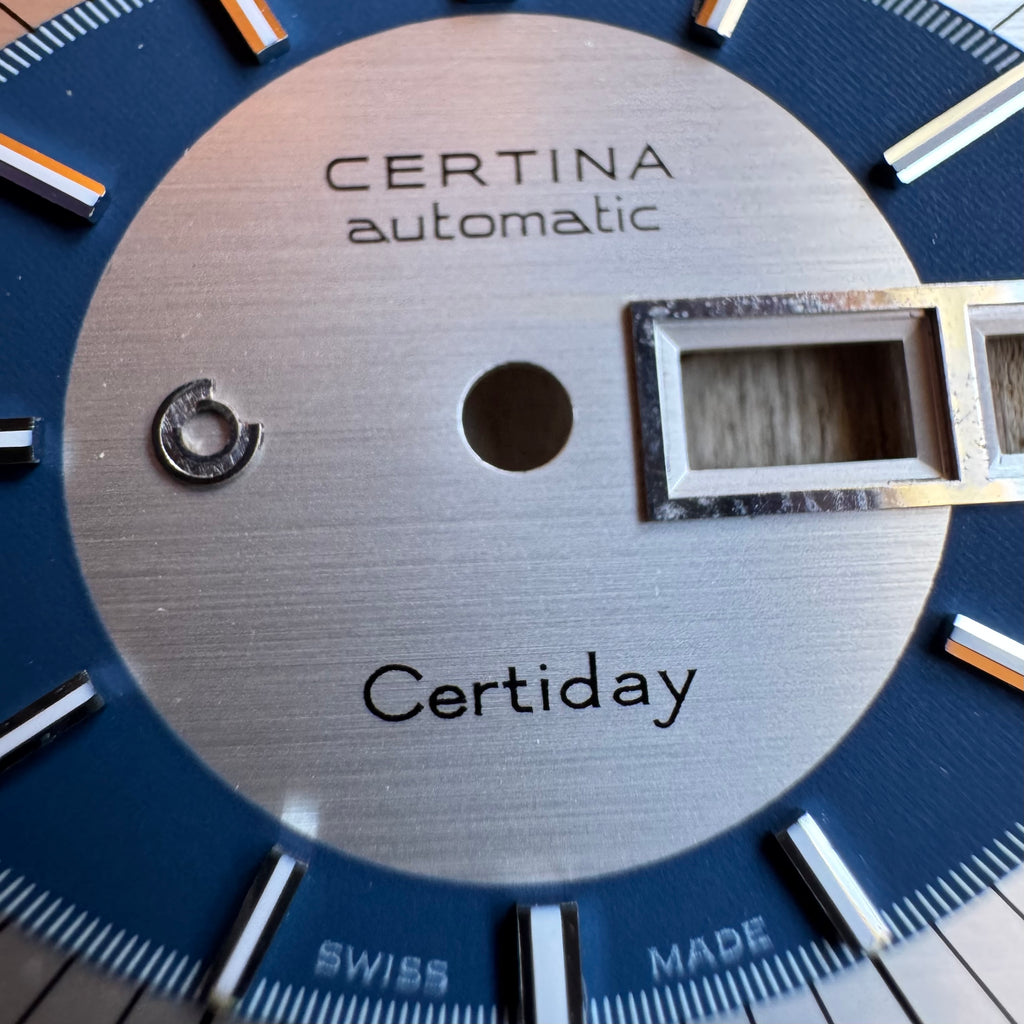 Original Certina Certiday UFO Dial 31.5mm – Cal. 25-652 – 1970s Silver