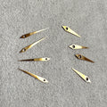 4 Sets Vintage Gold-Tone Dauphine Watch Hands – 9mm / 11.5m