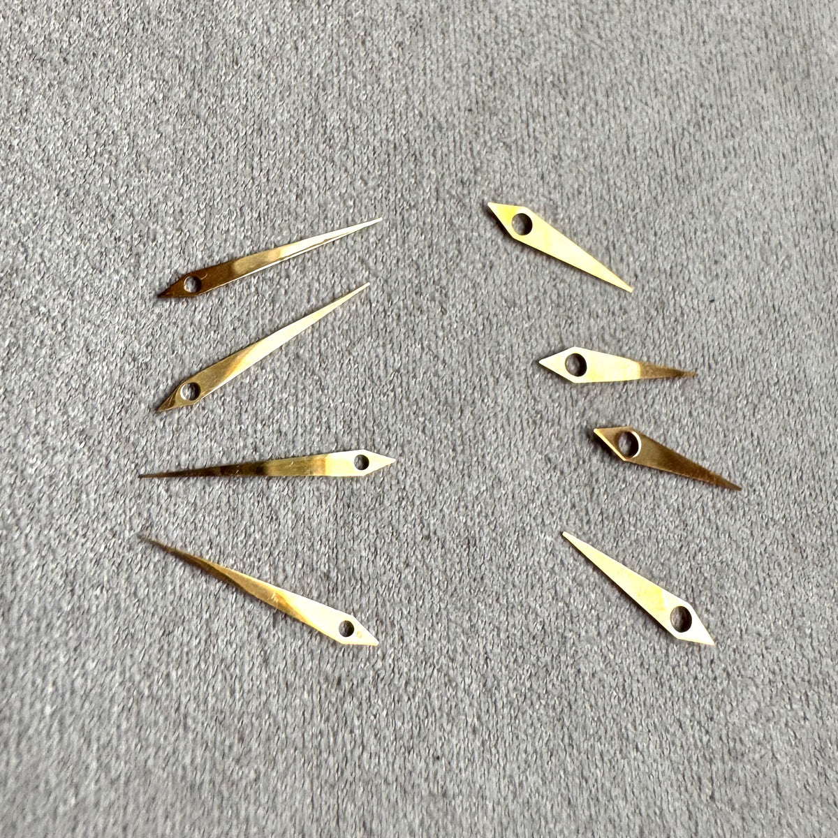 4 Sets Vintage Gold-Tone Dauphine Watch Hands – 9mm / 11.5m