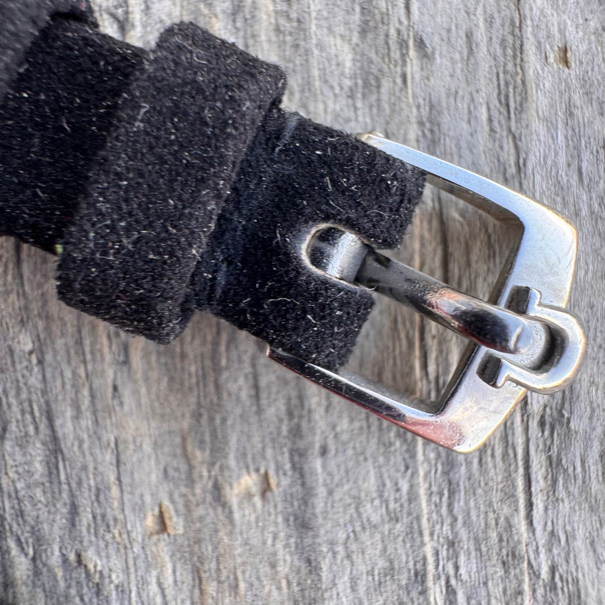 Vintage NOS Omega 8mm Black Suede Leather Watch Strap – Signed Omega Buckle