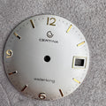 Vintage Certina Waterking Dial 28.5mm – Silver – Gold Markers – Date at 3