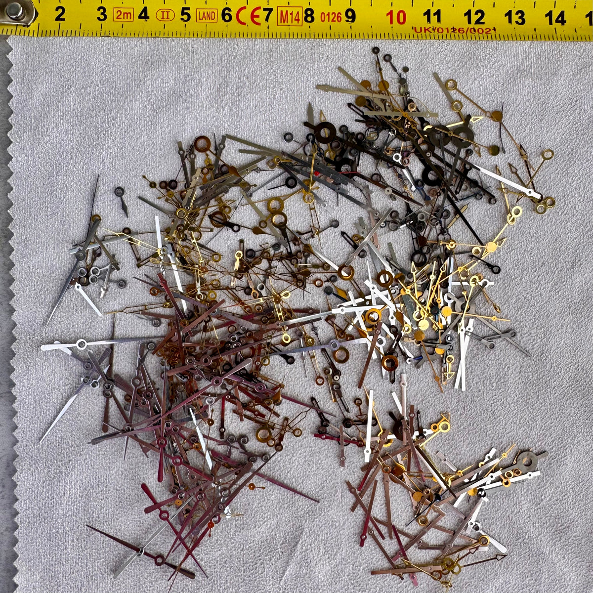 Vintage Swiss Watch Hands Lot – Mixed Styles from Watchmaker Inventory