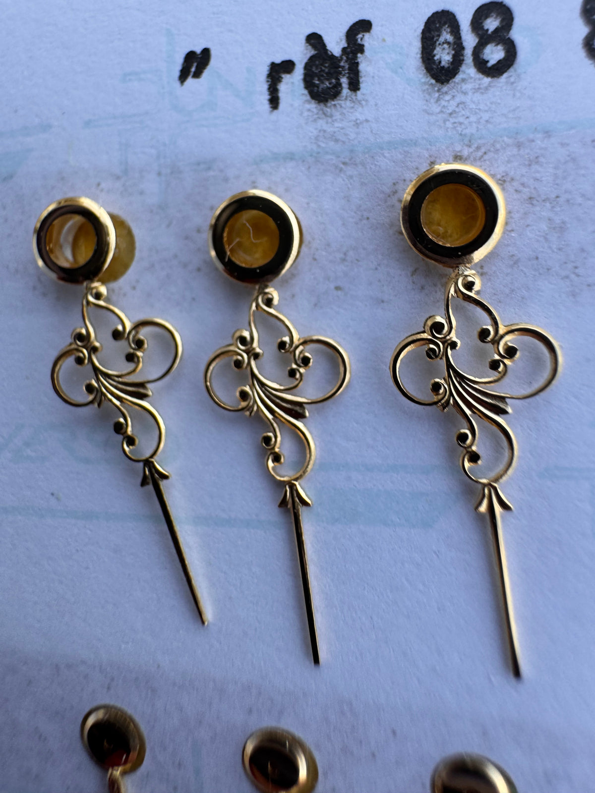 Vintage Swiss Louis XV Pocket Watch Hands – 8 Piece Lot