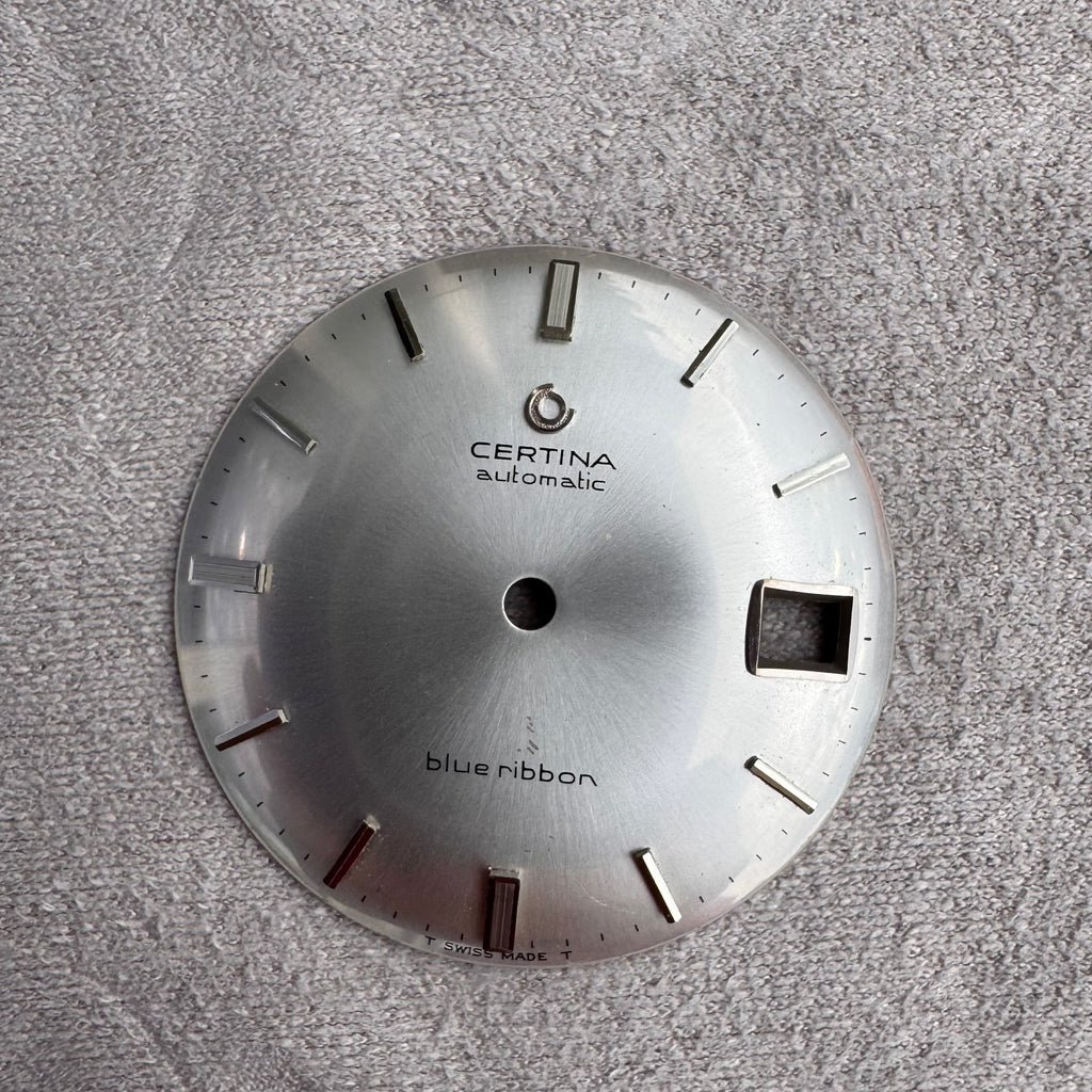 Vintage Certina Blue Ribbon Automatic Dial 29.5mm – Silver – Date at 3