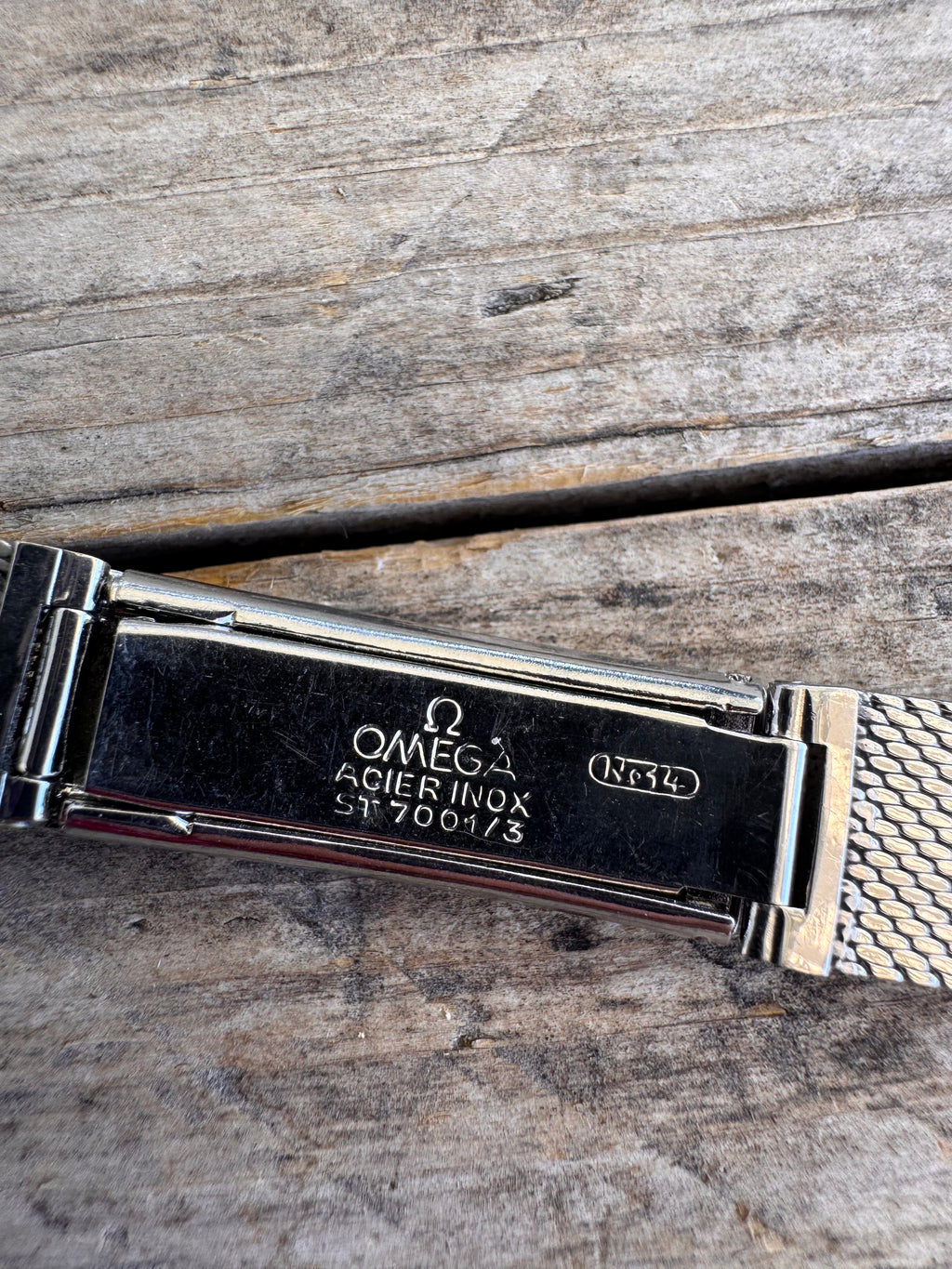 Omega 7001-3 Vintage Stainless Steel Mesh Watch Bracelet – 12 mm