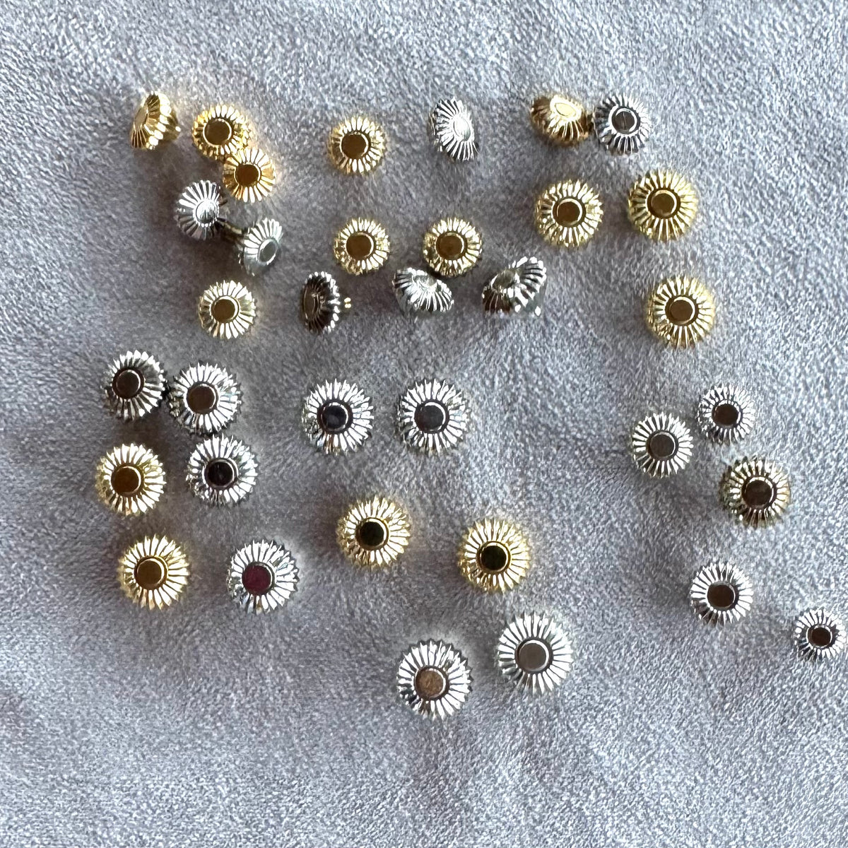 35 Vintage Swiss Louis XV Pocket Watch Crowns – Mixed 6–9mm Lot